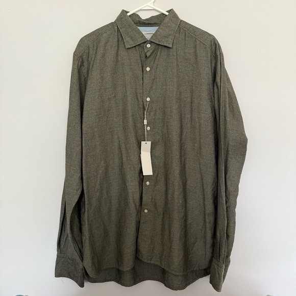 J.Lindeberg Daniele Slim Moulins Poplin Casual Button-Down Shirt - Picture 1 of 7